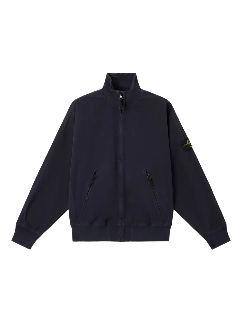 

Толстовка на молнии с карманами Stone Island, синий