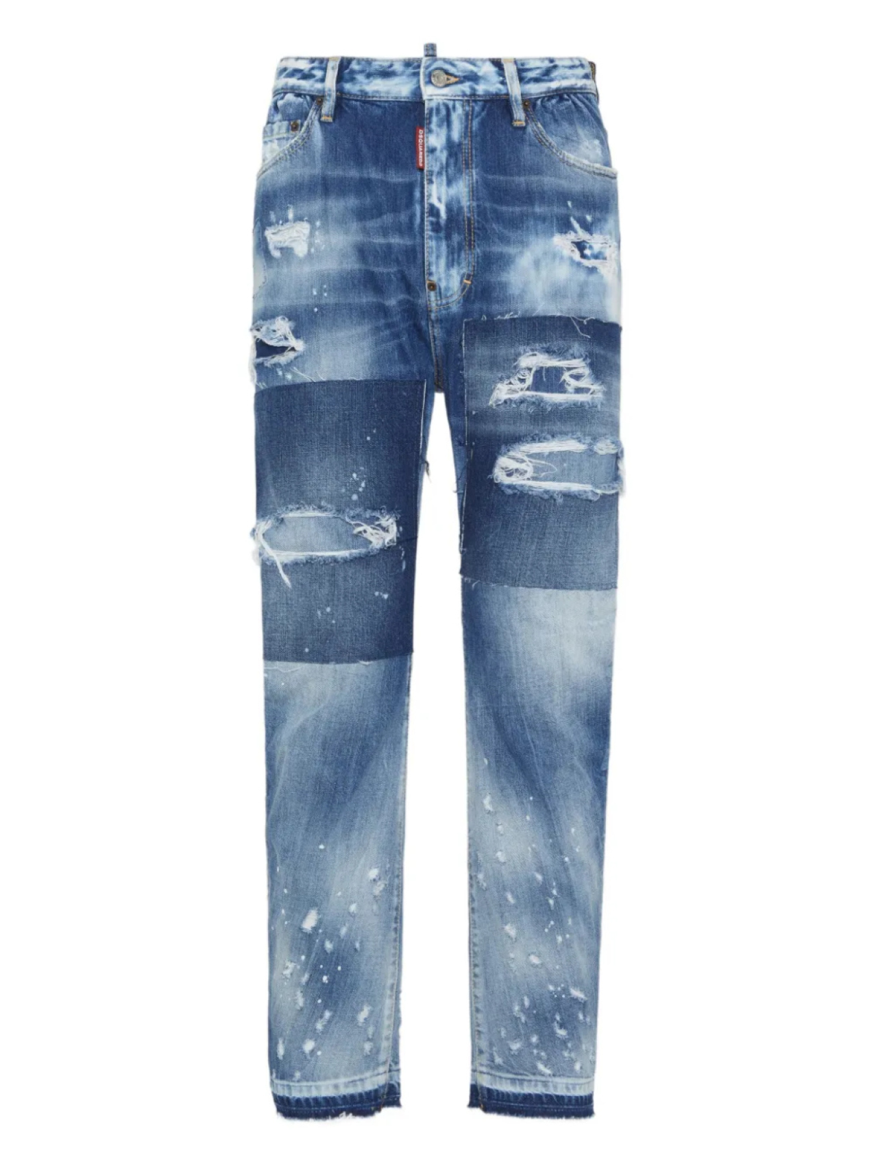 

DSQUARED2 джинсы с прорезями, синий