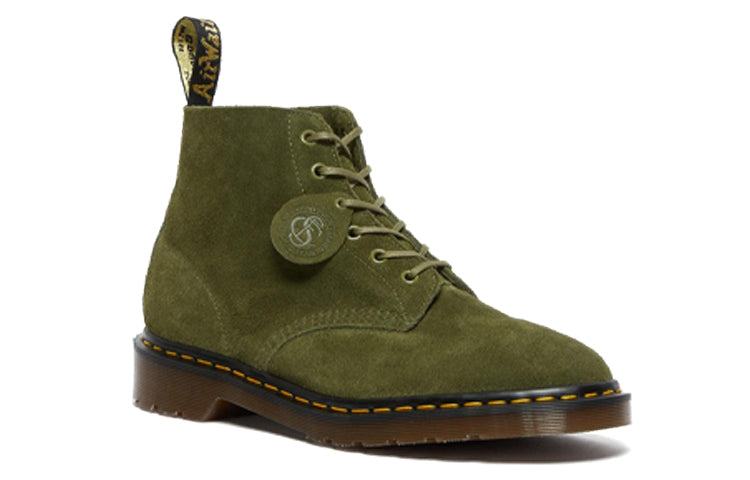 Мужские ботинки Dr.Martens 101 до щиколотки замшевые, зеленый — фото 2