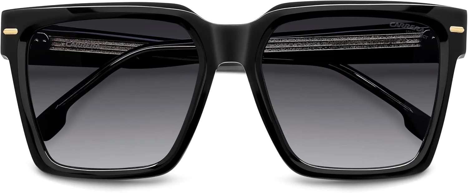 

Женские солнцезащитные очки Carrera CARRERA 3067/S прямоугольной формы, подходящие для установки линз, со 100% защитой от УФ-излучения и футляром в комплекте, Black