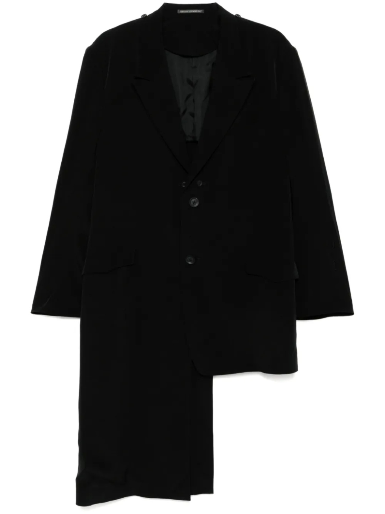 

Yohji Yamamoto куртка со съемным воротником, черный