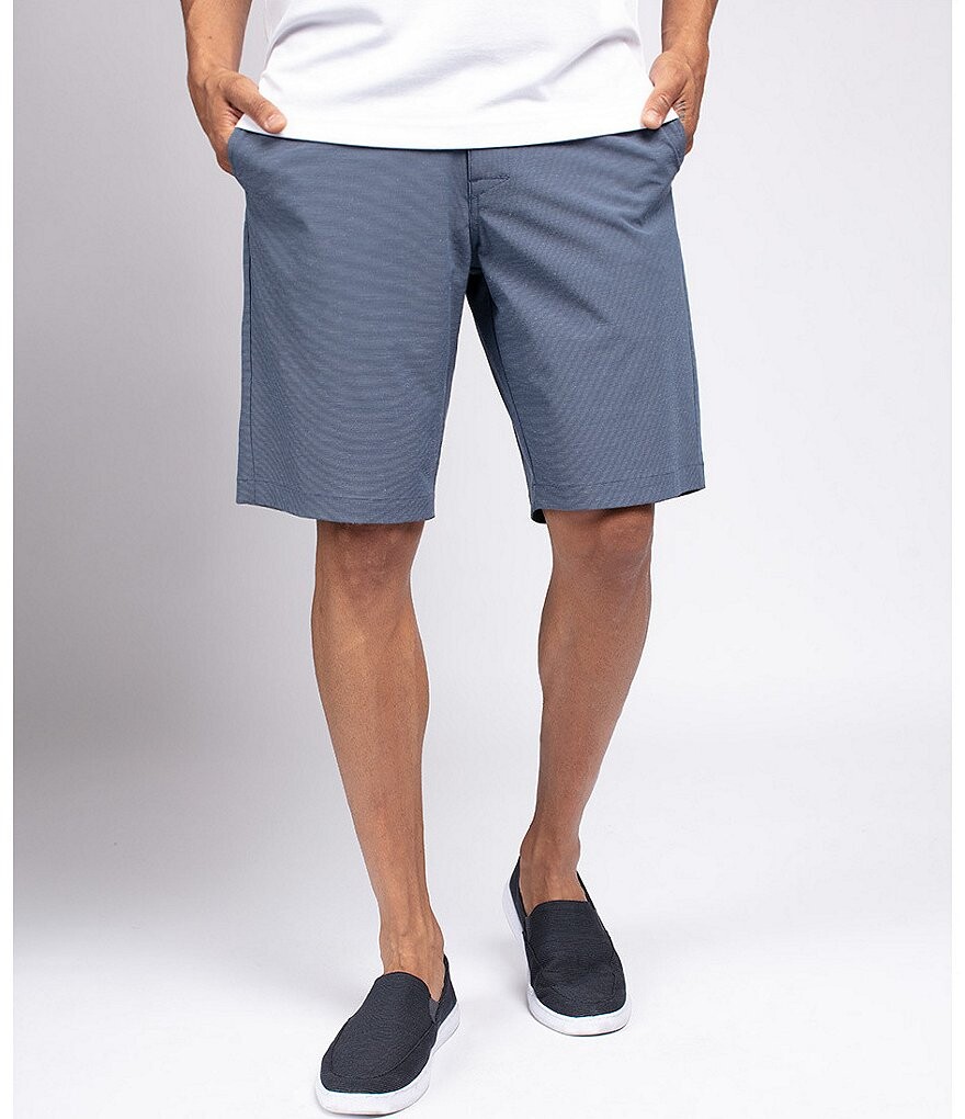 

TravisMathew Beck Tic Weave Performance Stretch 9,5 Шорты по внутреннему шву, синий