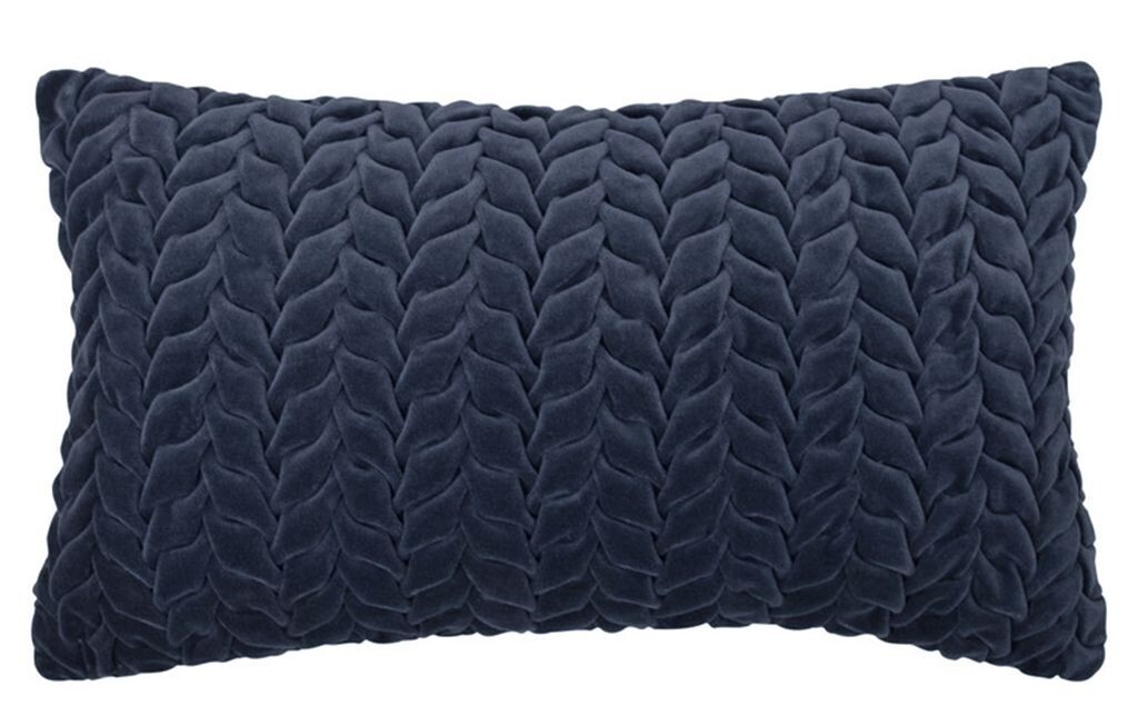 

Подушка - темно-синяя - 30 х 50 см - плетеная Blyco Textil Group BV
