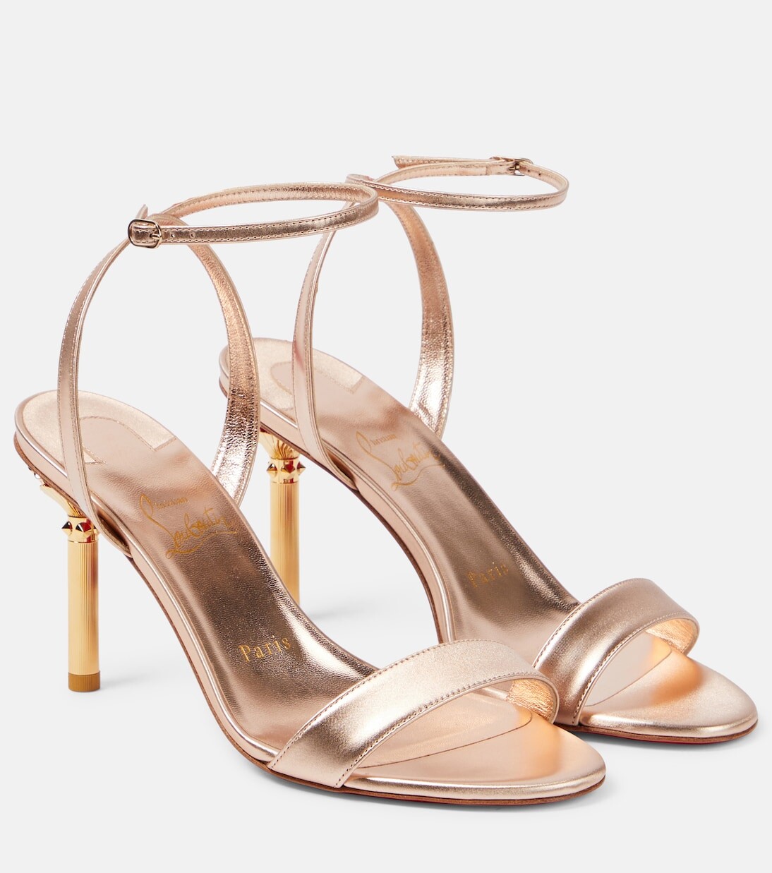 Кожаные сандалии mascasandal Christian Louboutin, бежевый