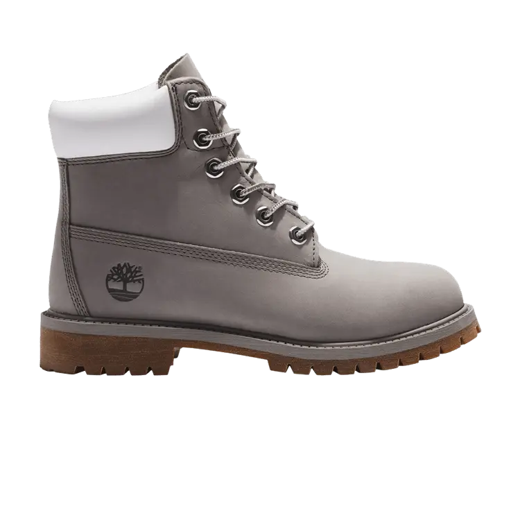 

Ботинки Timberland 6 Inch Premium Boot Junior 'Medium Grey White', серый