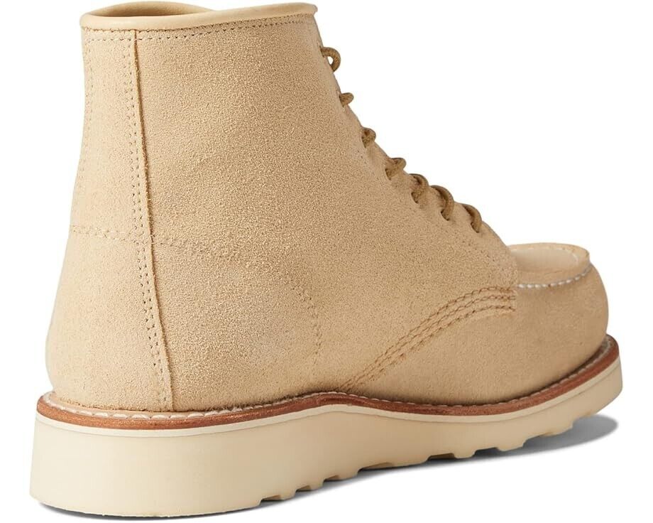 Женские кремовые кожаные ботинки Red Wing Classic 3328 с тиснением под кожу и шнуровкой, высота 6 дюймов Red Wing Shoes — фото 4