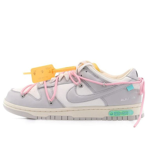 

Кроссовки x off white dunk low Nike, серый