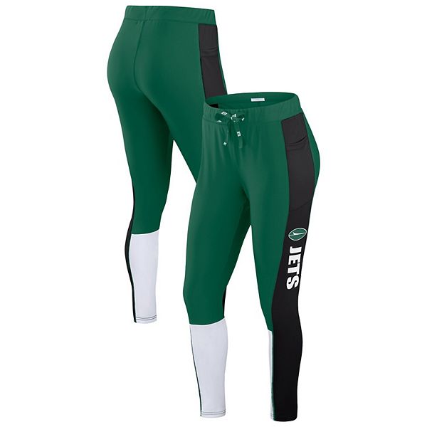 

Женские леггинсы New York Jets зеленого и черного цвета Wear By Erin Andrews