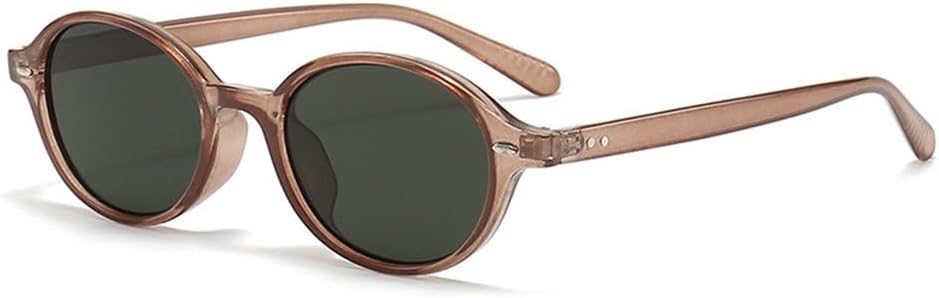 

Модные маленькие овальные солнцезащитные очки для женщин и мужчин, ретро-круглые солнцезащитные очки в стиле стимпанк, защитные очки UV400 для активного отдыха JWMSXYQR, 004