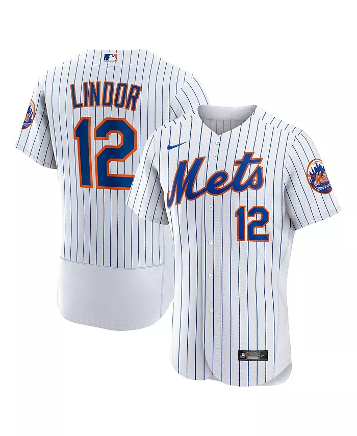 

Мужская белая домашняя автентичная футболка Francisco Lindor New York Mets Nike