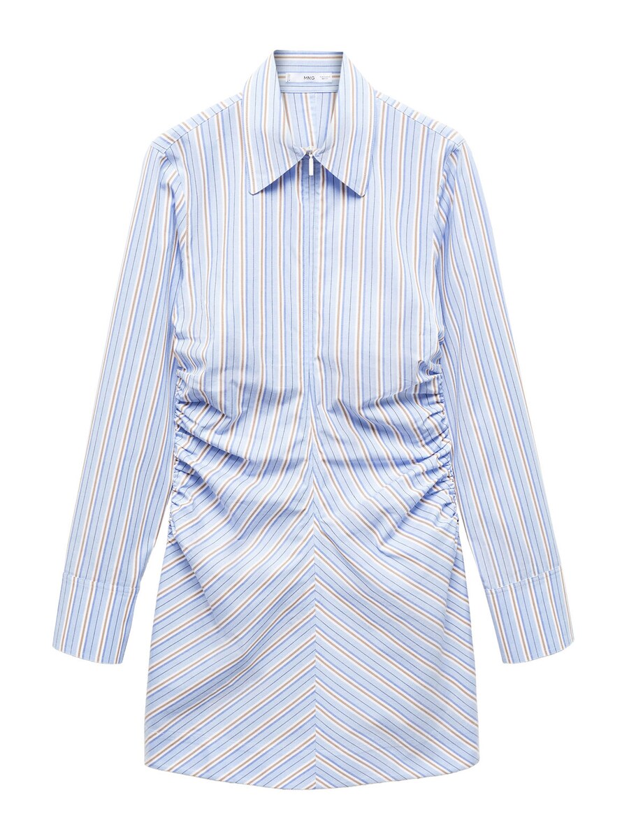 

Платье рубашка MANGO Shirt Dress Medine, цвет royal blue/light blue