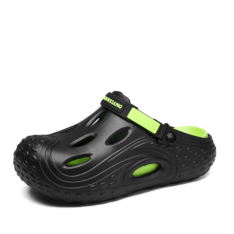 

KUPE Клоги унисекс черно-зеленые, цвет Black Green