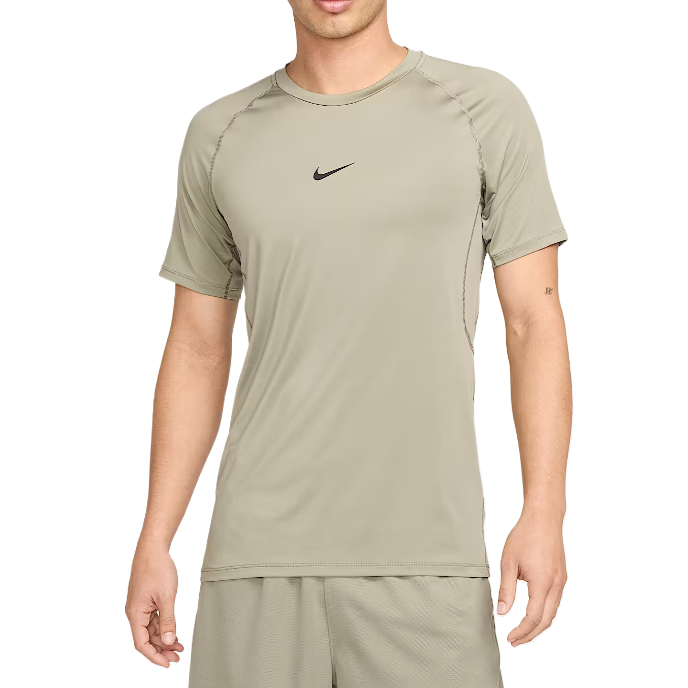 

Мужская футболка Pro Dri FIT Slim с короткими рукавами Nike, серо-зеленый