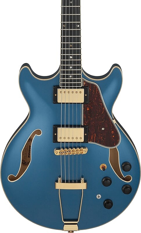 

Электрогитара Ibanez AMH90 Artcore Expressionist Hollowbody Guitar, Prussian Blue Metallic