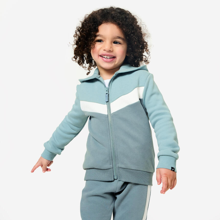 

DOMYOS Базовая спортивная куртка для младенцев и малышей - сине-серая