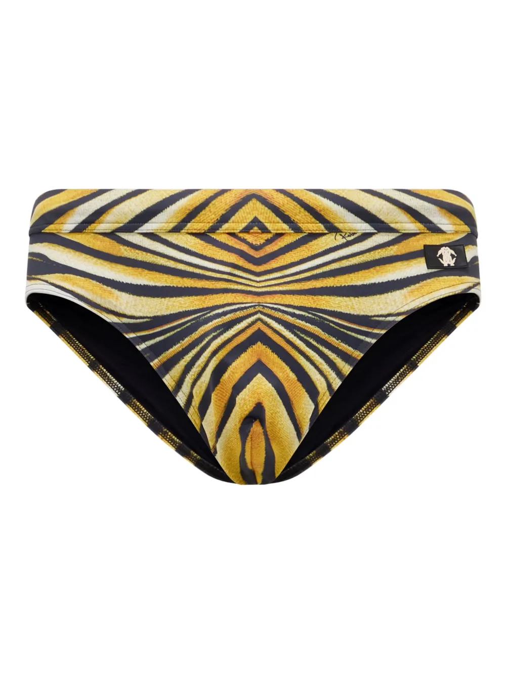 

Плавки-шорты с морским принтом Roberto Cavalli, черный