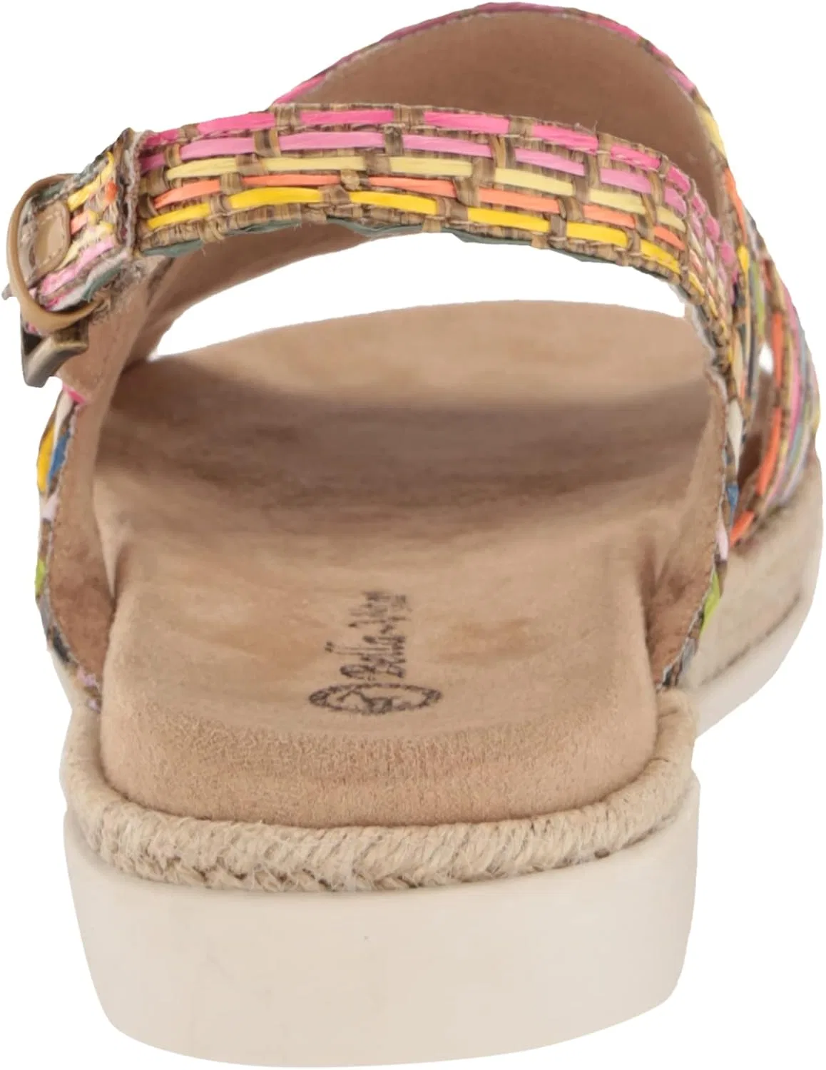 Сандалии мужские платформа Bella Vita, Bright Multi Woven — фото 3