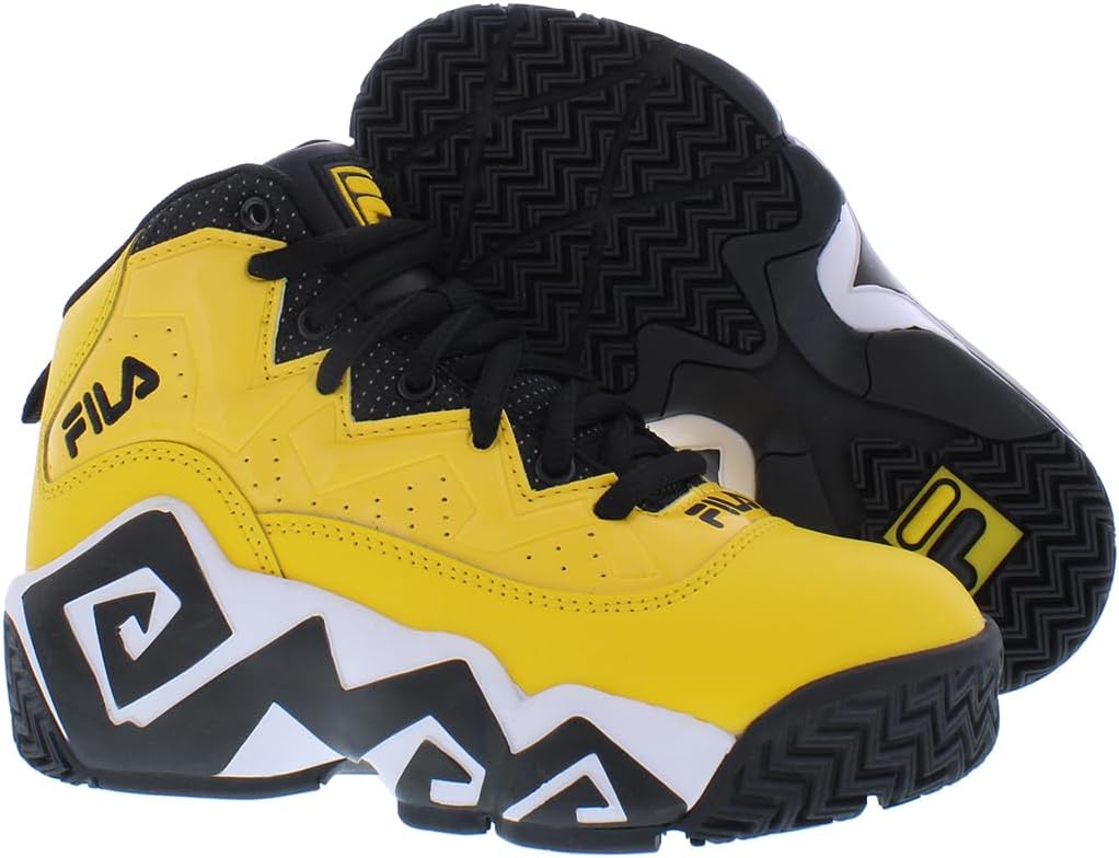 Кроссовки Fila Unisex-Child Kid's Fila Mb, черный/желтый — фото 2