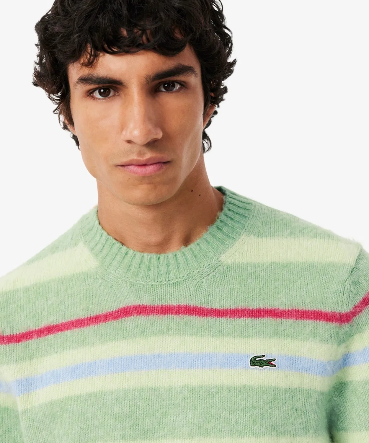 Свитер Lacoste с узором, шалфейный зеленый — фото 4
