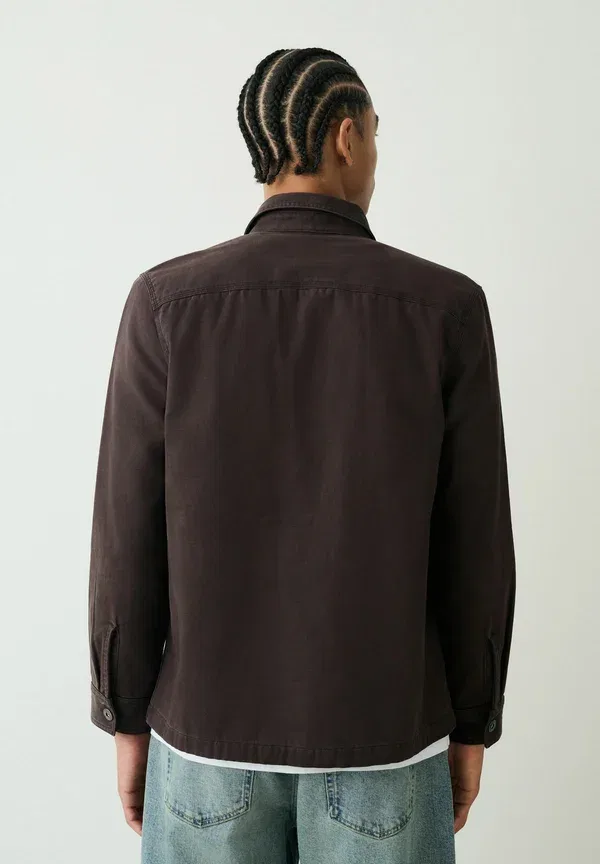 Куртка повседневная Next, Regular fit plain summer jacket, шоколадно-коричневый — фото 3