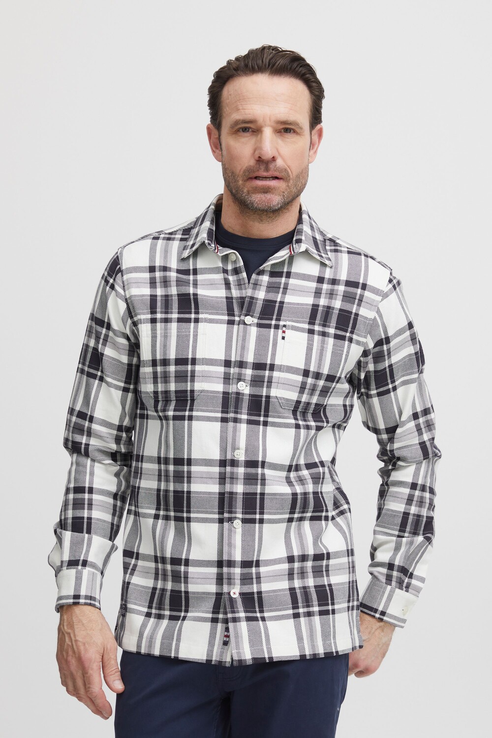 

Рубашка FQ1924 Karo FQOliver Checked Overshirt, синий