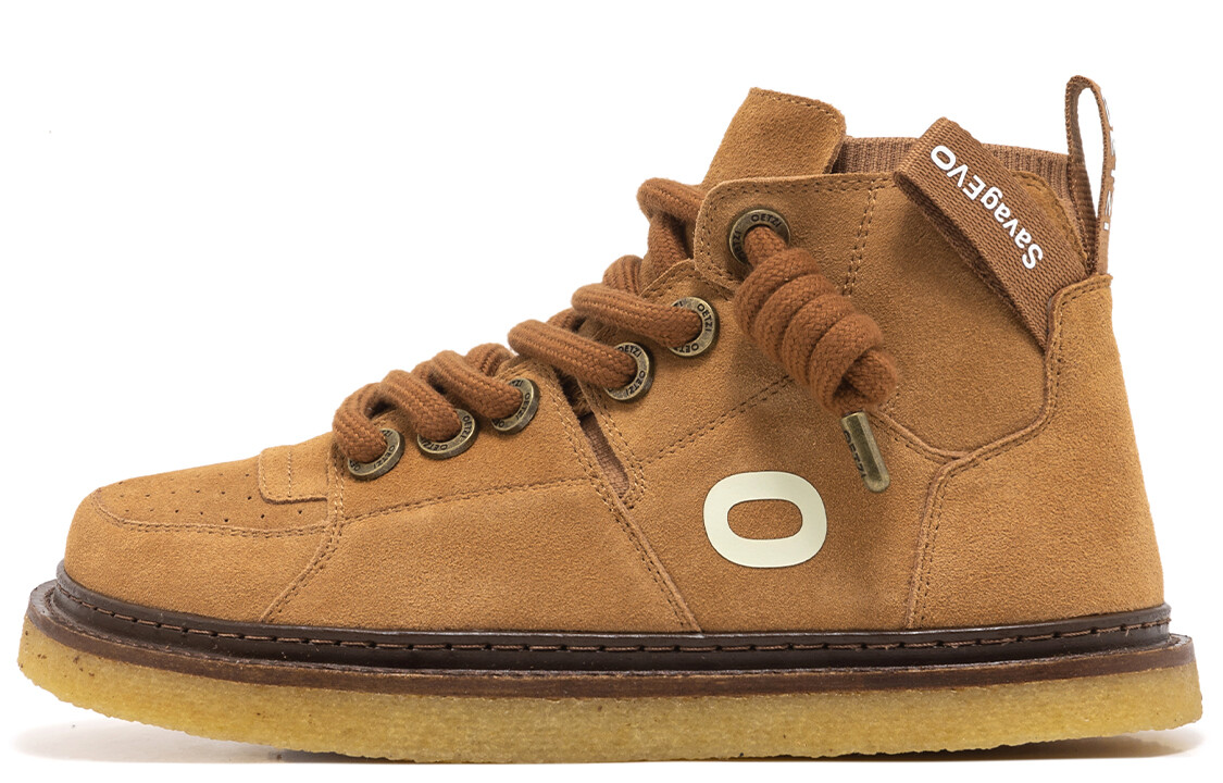 

Кроссовки OETZI Skateboarding Shoes Unisex High-top Brown, коричневый