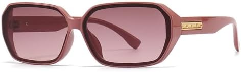 

Солнцезащитные очки 2026 в квадратной оправе для женщин, ретро-градиентные солнцезащитные очки для мужчин, увеличенного размера, с защитой от УФ-излучения UV400 MTZJH, Pink Pink