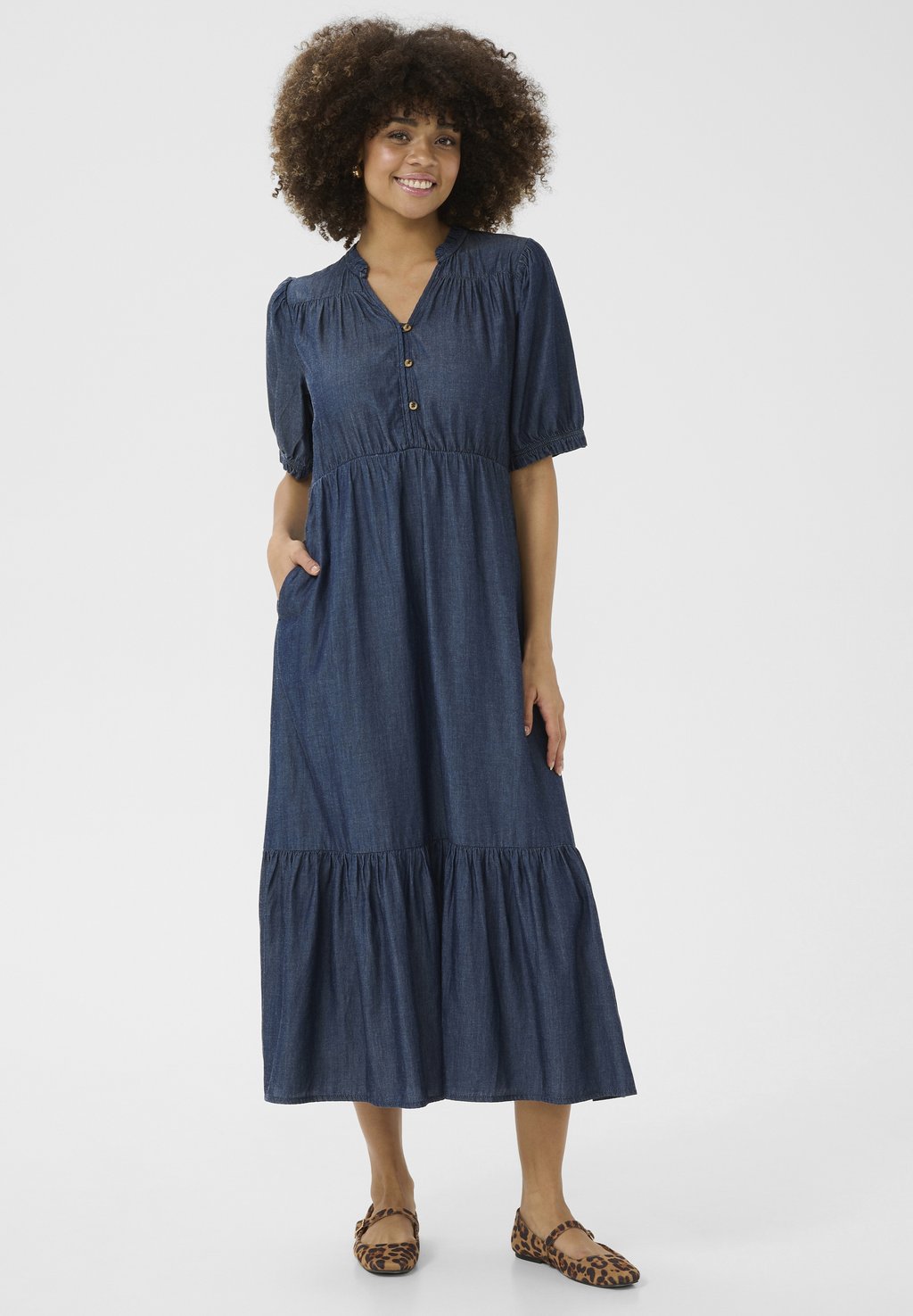 

Джинсовое платье CUAURELLIA LONG Culture, цвет Dark Blue Wash