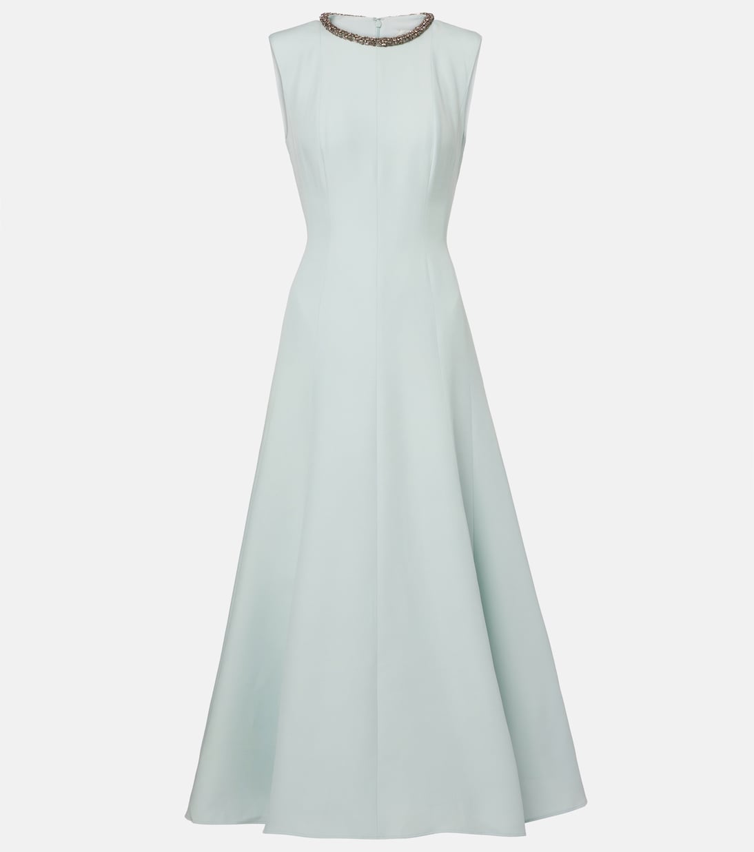 

Украшенное шерстяное и шёлковое платье миди Roland Mouret, Mint