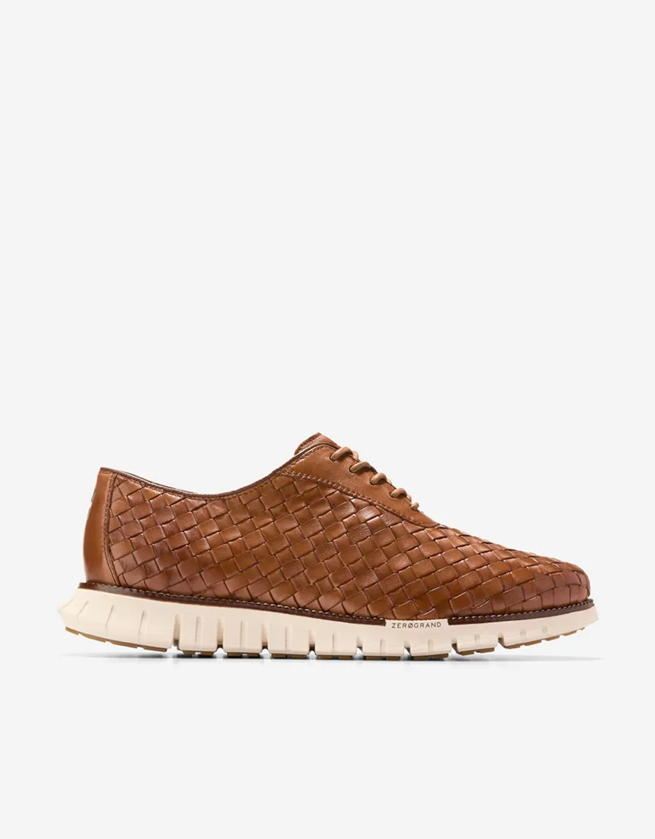 

Мужские туфли на шнуровке из плетеной кожи Cole Haan, коричневый