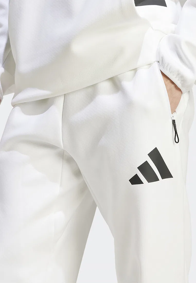 Тренировочные брюки, Z.N.E., Adidas, белый — фото 4