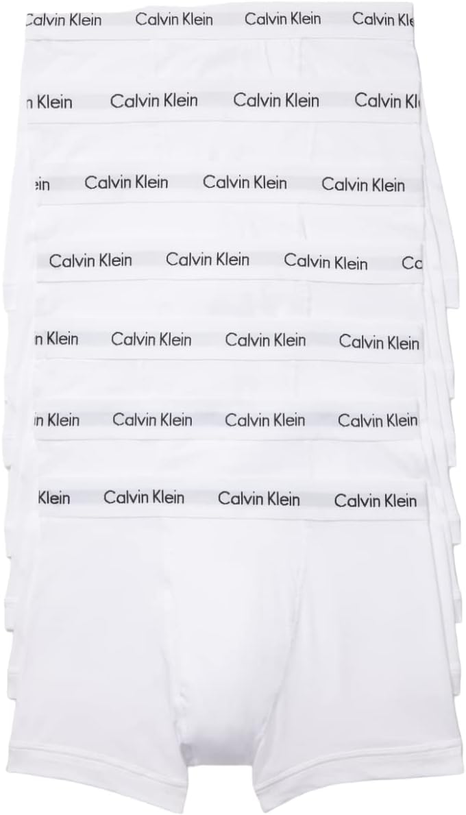 

Мужские боксеры Calvin Klein из хлопка и эластичного материала, упаковка 7 шт., 7 White