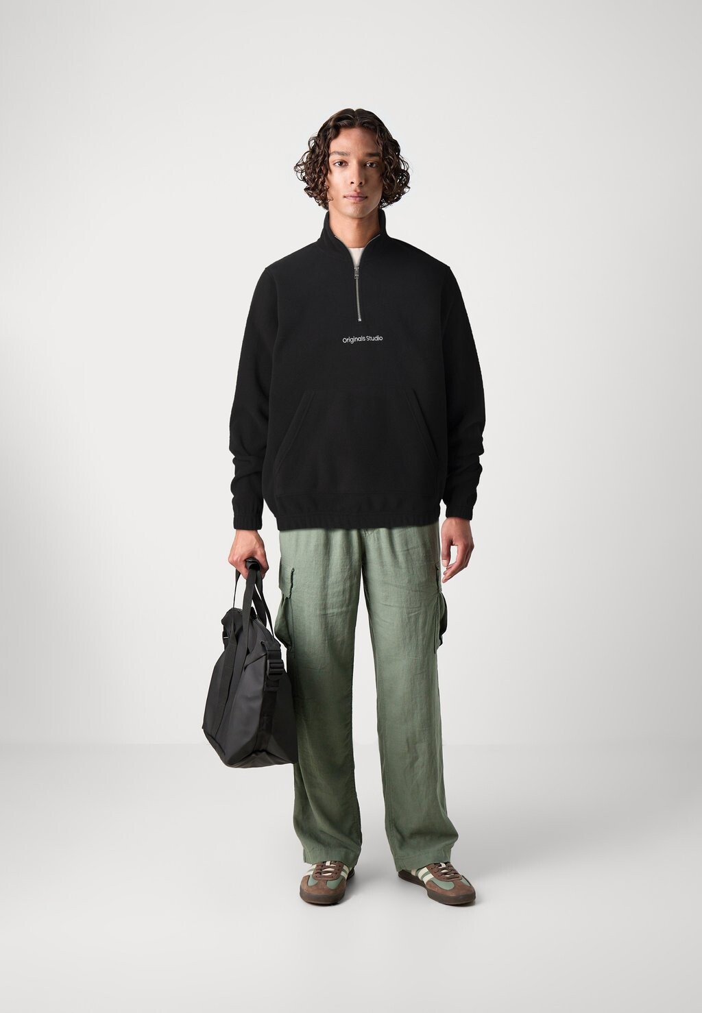 

Флисовый джемпер JORVESTERBRO QUARTER ZIP Jack & Jones, черный