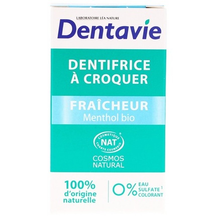 

Жевательная зубная паста Dentavie Fresh Menthol Organic, 60 таблеток Markenlos