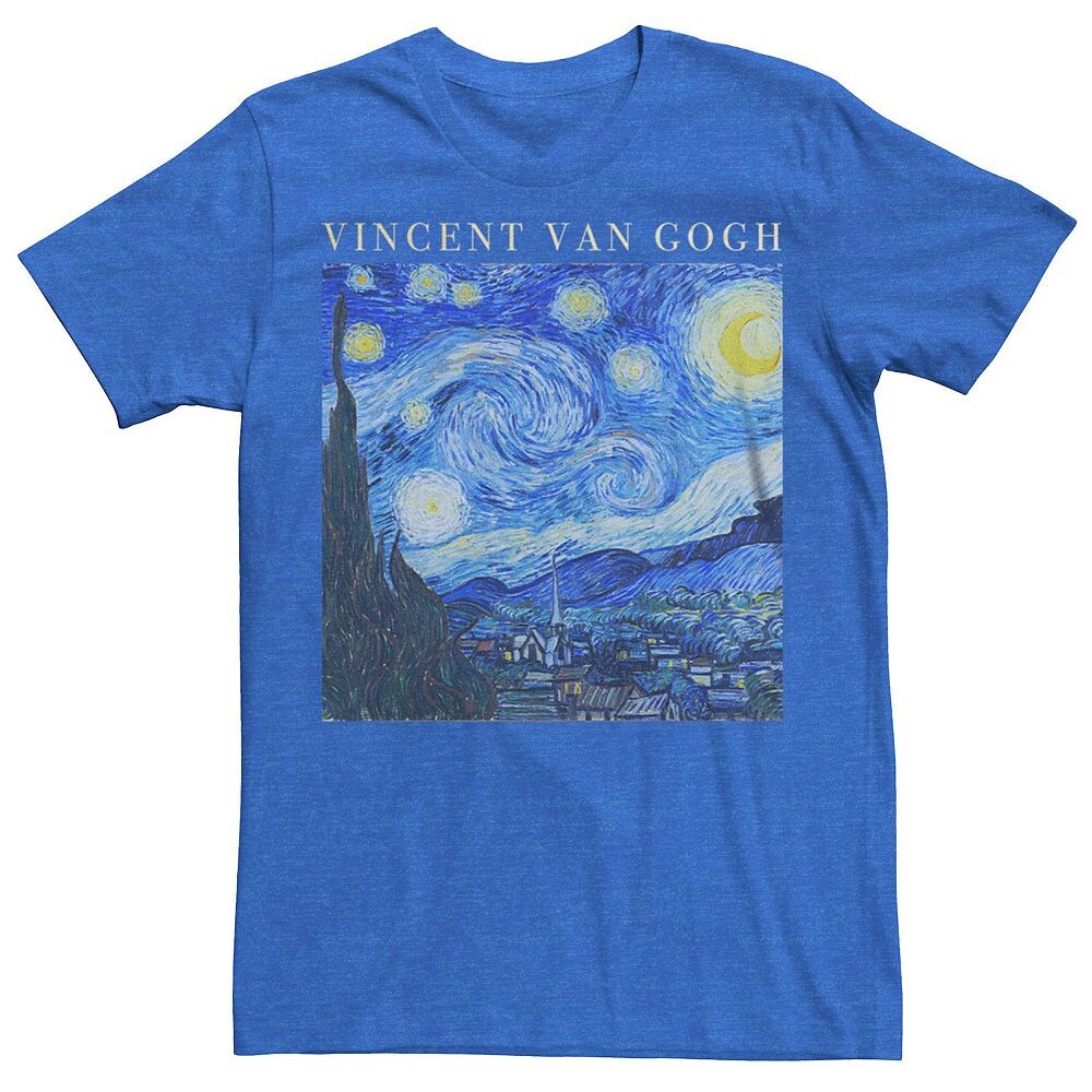

Мужская футболка с краской Vincent Van Gogh Starry Night Generic, цвет Royal