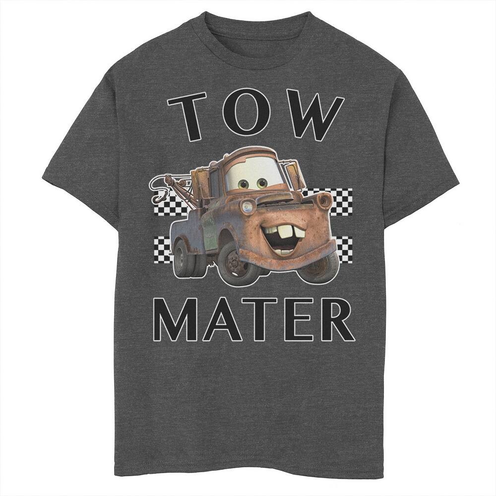 

Футболка с рисунком «Тачки» Disney/Pixar для мальчиков 8–20 лет Tow Mater Disney / Pixar, цвет Charcoal Heather