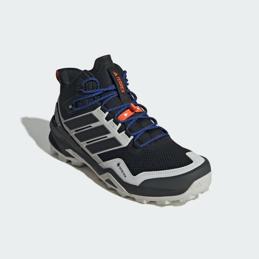 Мужские походные ботинки Adidas Terrex Skychaser Gore-tex средней высоты, черный/серый — фото 4