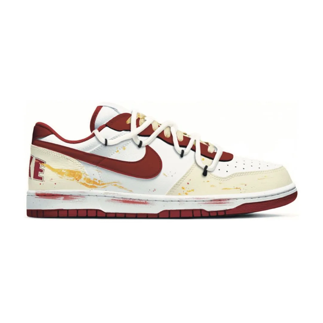Nike Big Golden Saddle Horse Leather Abrasion Resistant Lightweight Breathable Height Increasing Low top — фото 3