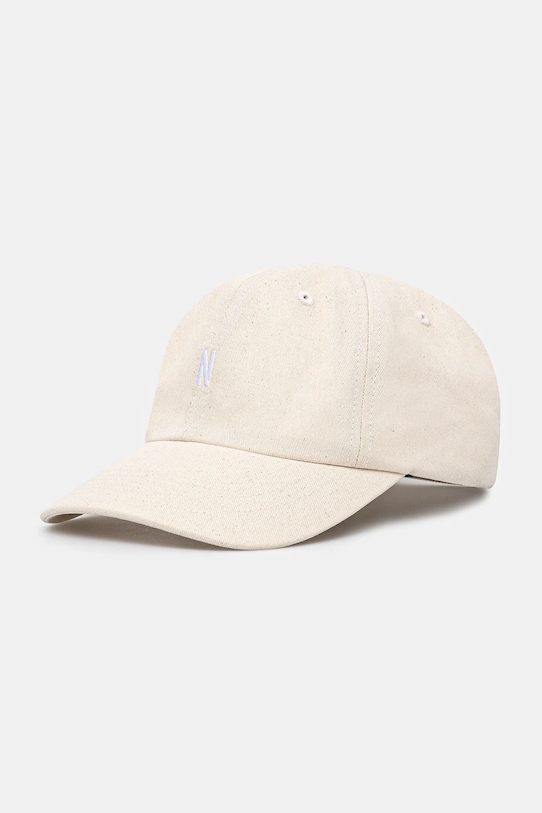

Хлопковая кепка с козырьком Twill Sports Cap Norse Projects, бежевый