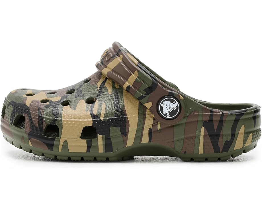 Детские кроксы Classic Camo (для малышей) Crocs Kids, Army Green Multi — фото 4