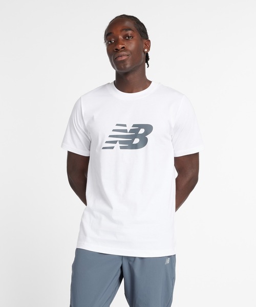 

Спортивная футболка с коротким рукавом New Balance, белая