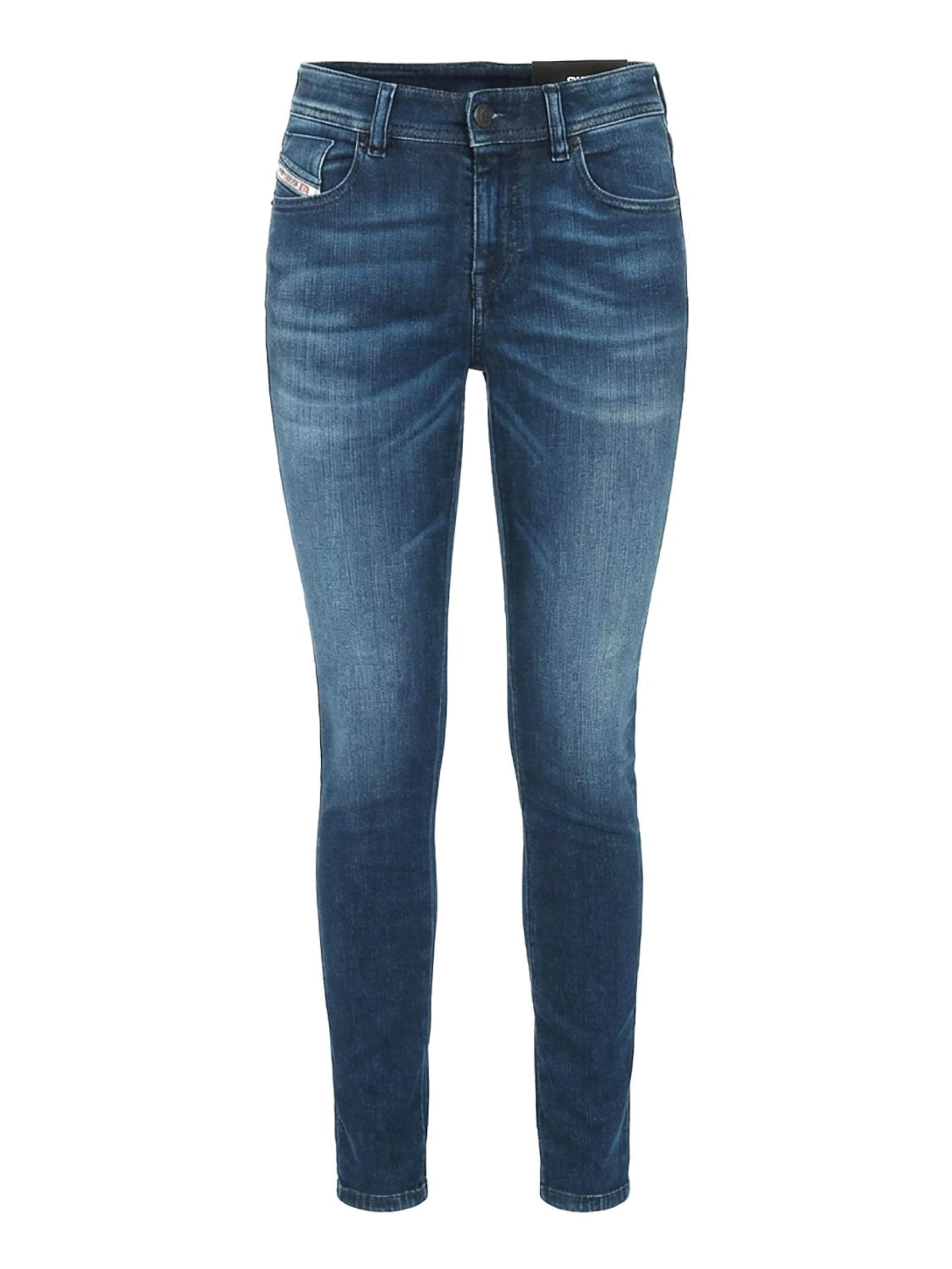 

DIESEL Узкие джинсы '2017 D-SLANDY' в кобальтово-синем цвете