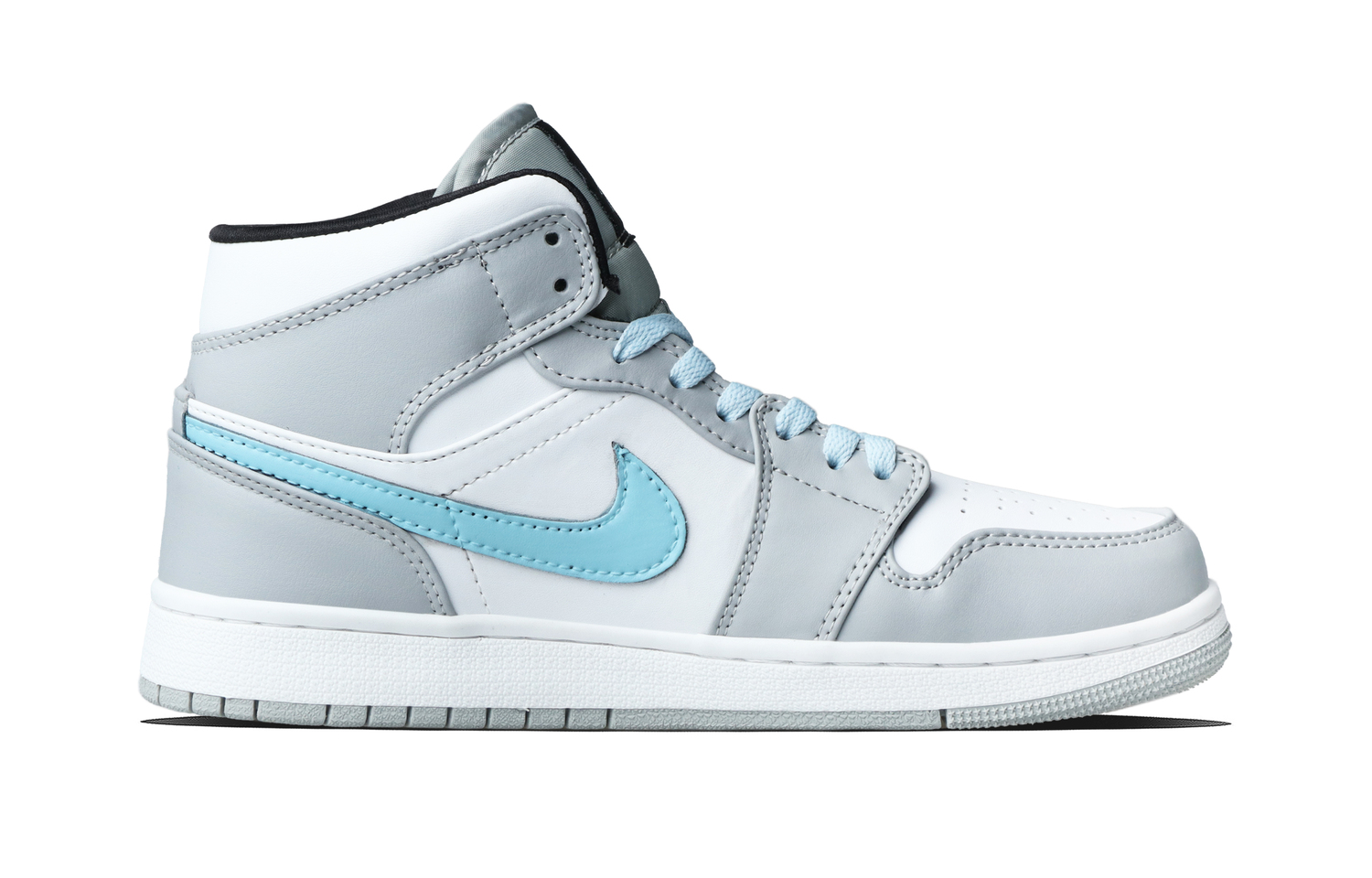 Jordan Кроссовки Air 1 Plum Branch Blue Abrasion Resistant Mid top Vintage Basketball Unisex Blue — фото 3