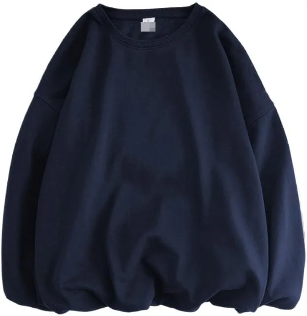 Весенне-осенний Unisex Oversized свитер O-Neck Basic Hoodies Casual Daily