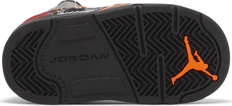 Кроссовки Air Jordan 5 Retro TD 'Plaid', разноцветный — фото 4