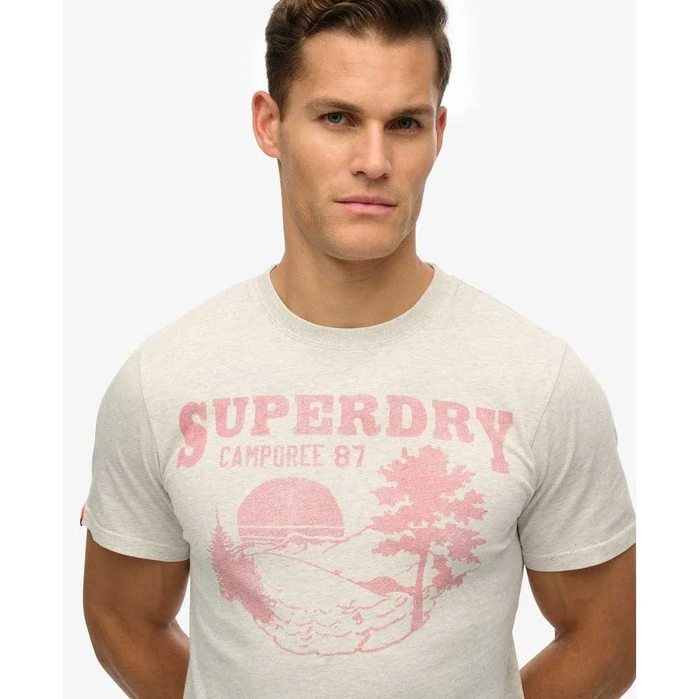Футболка с коротким рукавом Superdry Lo-Fi Outdoor Mono Relaxed, белый — фото 4