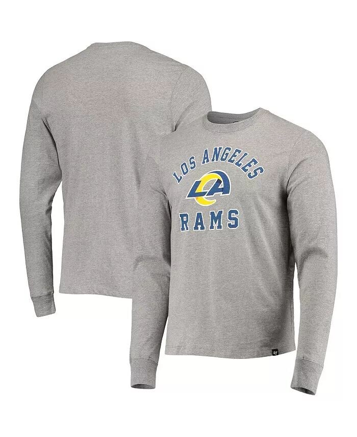 

Мужская серая футболка Los Angeles Rams Arch Super Rival с длинным рукавом '47 Brand