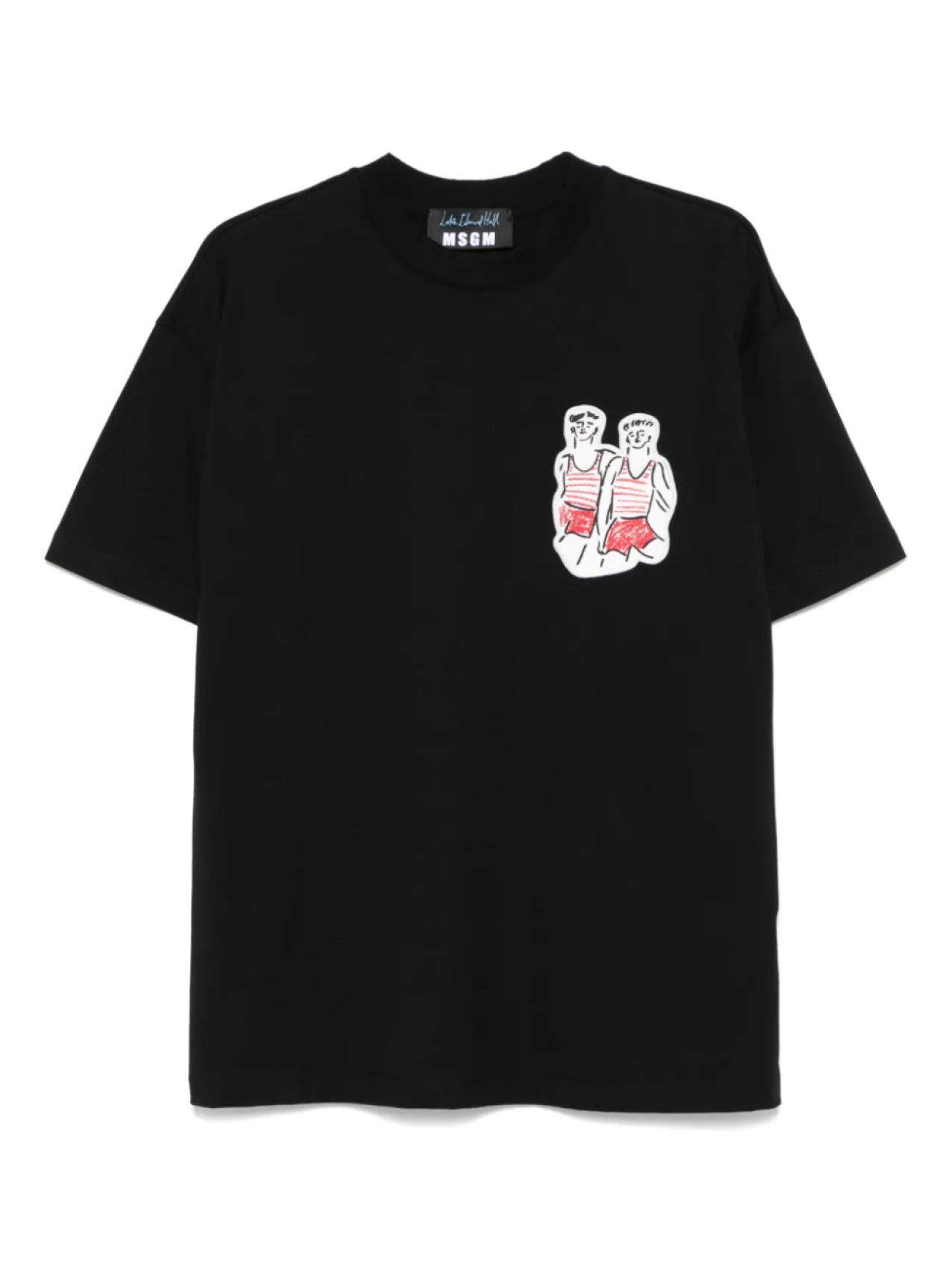 

MSGM Two Sailors Футболка, черный