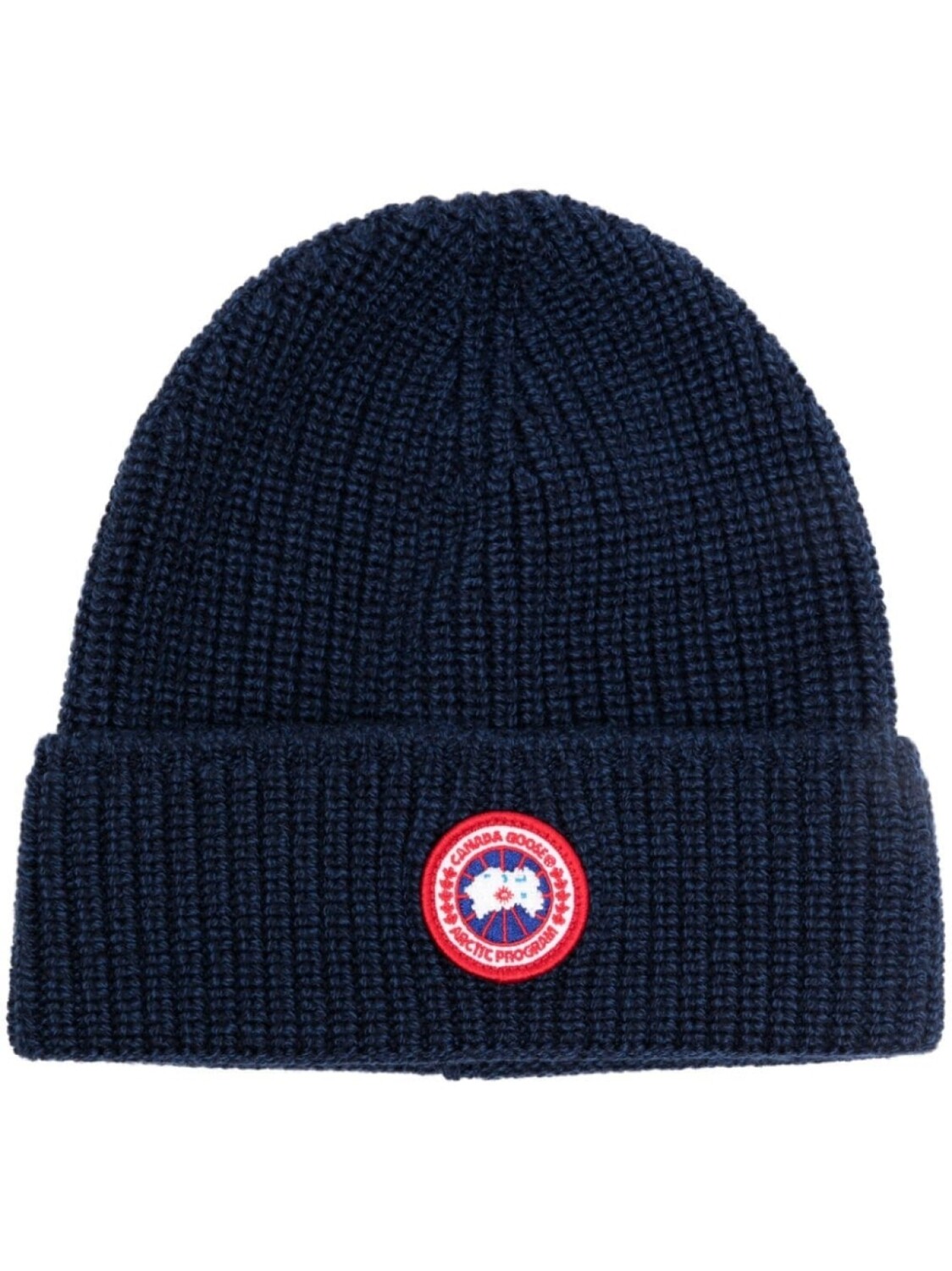 

Canada Goose шапка бини Arctic Disc в рубчик, синий