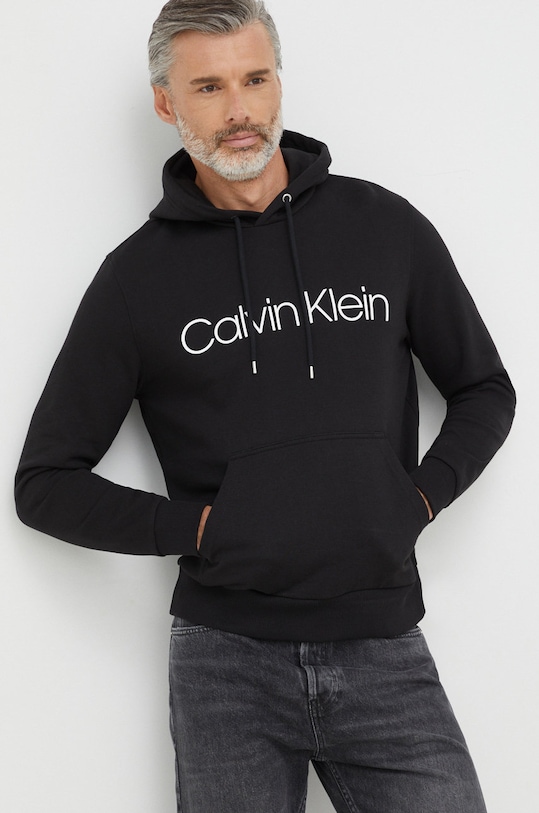 

Хлопковая толстовка Calvin Klein, черный